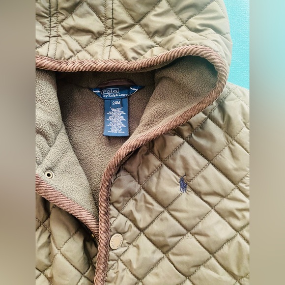 Ready for Fall/Winter Ralph Lauren Forest Green Baby Quilted Bunting - Picture 4 of 4